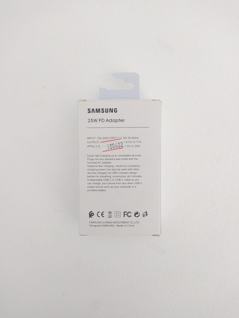 خرید آداپتور سامسونگ 25 واتی (اصل) ا Samsung Travel Adapter 25W With USB-C Cable ORG