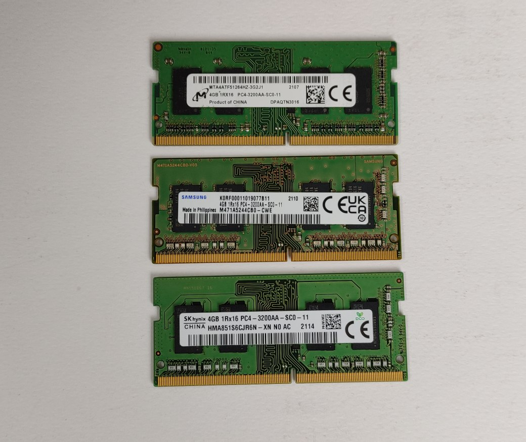 رم لپ تاپ ۴ گیگ DDR4 باس ۳۲۰۰ چیپ میکرو MICRO