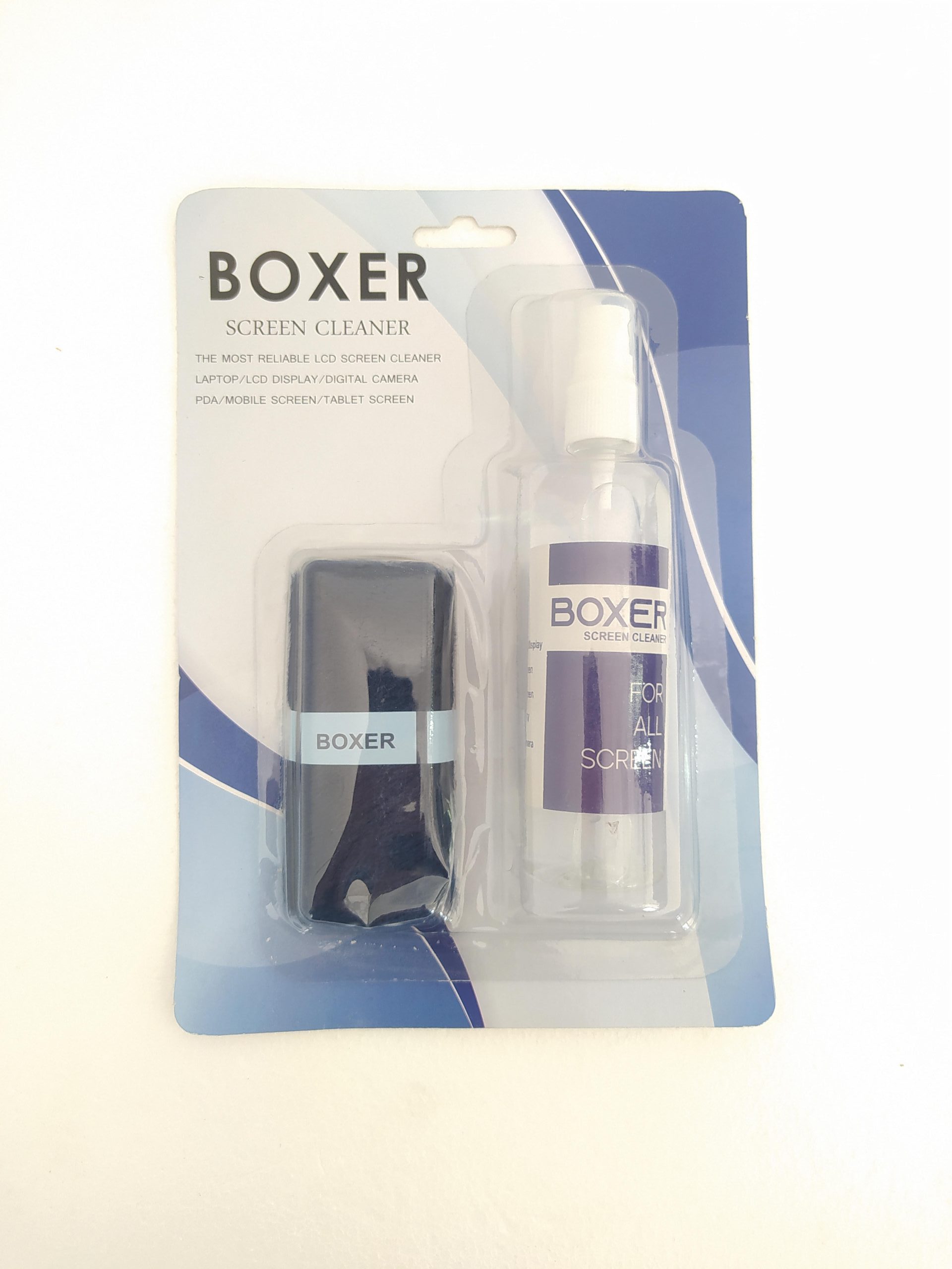 تمیز کننده BOXER CL-07 / مخصوص سطوح و صفحه نمایش / به همراه دستمال نانو / تک پک جعبه ای