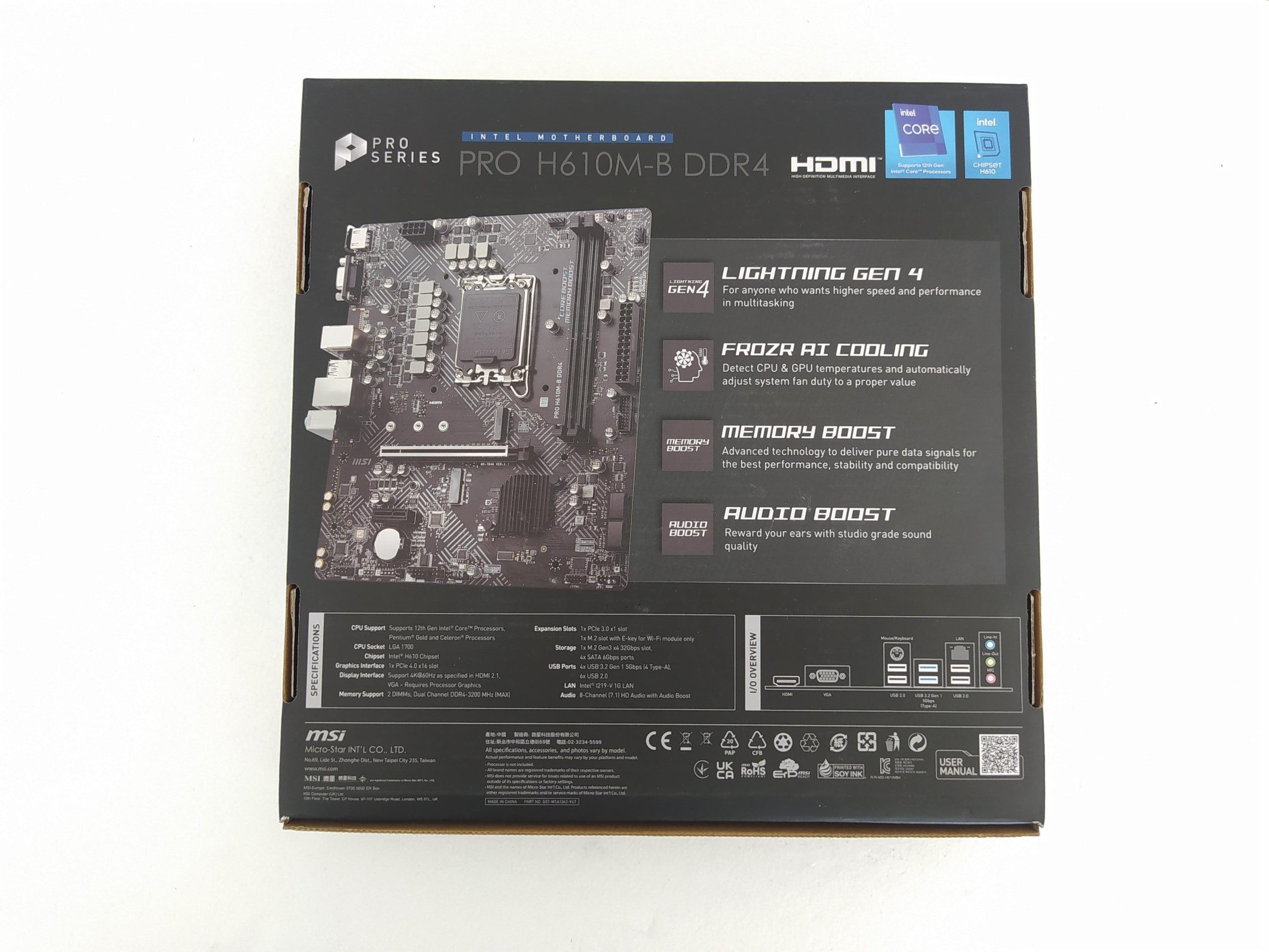 فروش مادربرد ام اس آی-msi مدل PRO H610M-B DDR4