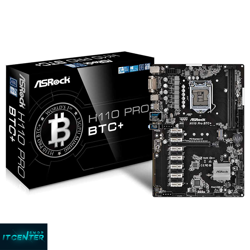 Untitled-1 مادربرد استوک Motherboard ASROCK مدل h110 Pro btc+ - Image 1